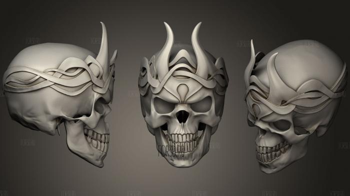 King Skull stl model for CNC
